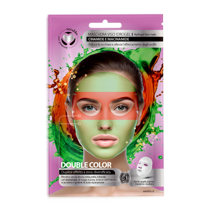 Setablu Хидрогел маска за лице с Ниацинамид и Серамиди, Двойно действие за перфектна кожа