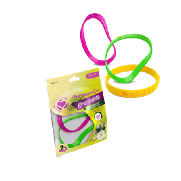 Силиконови Гривни – Натурална защита от комари за деца и възрастни, 2 броя