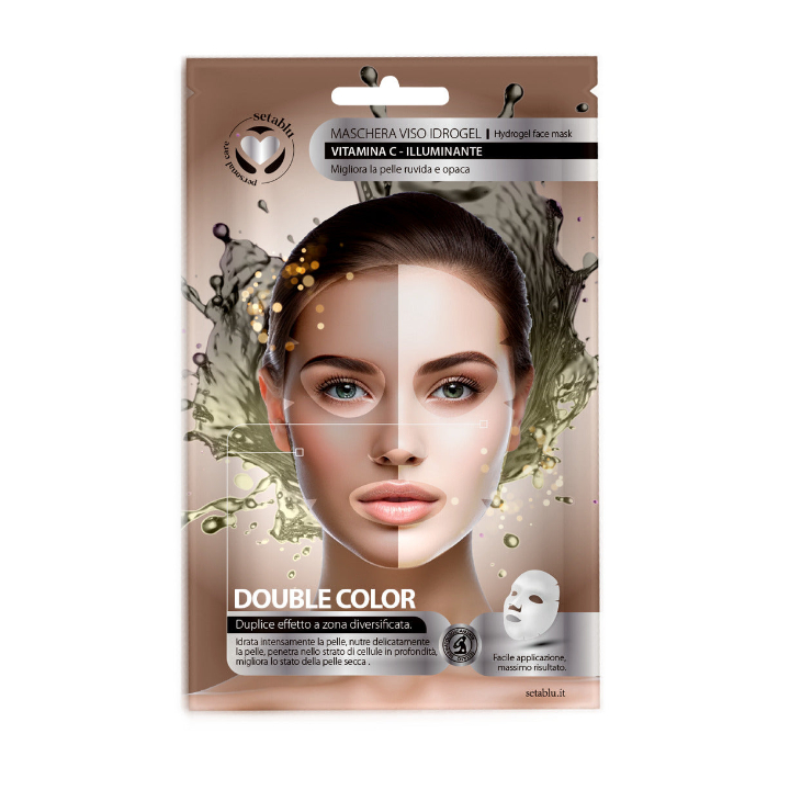 Setablu Хидрогел маска за лице с Витамин C -Двуцветна формула за интензивна хидратация и подхранване