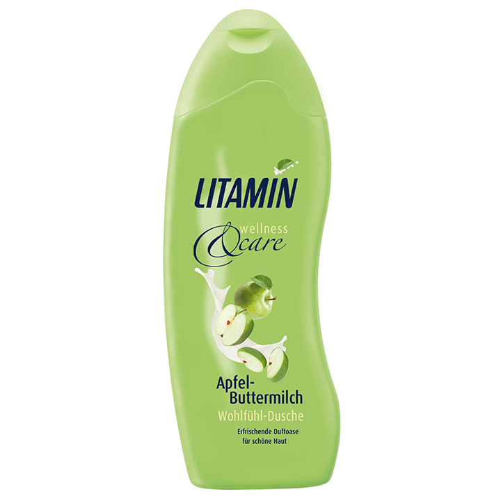 Litamin Душ-Гел с Ябълка и Млечен Екстракт 50 мл – Плодова свежест и нежна грижа за кожата