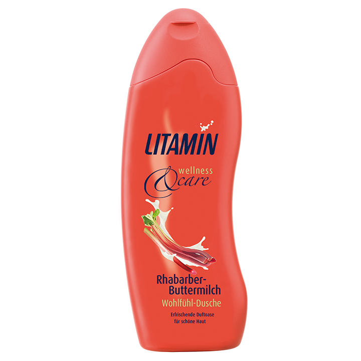 Litamin Душ-Гел с Ревен и Млечен Екстракт 50 мл – Освежаваща грижа и нежен аромат за красива кожа