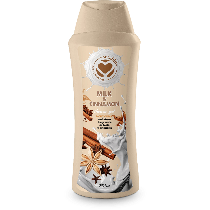 Setablu Душ Гел с Аромат на Milk&Cinamon, 750ml
