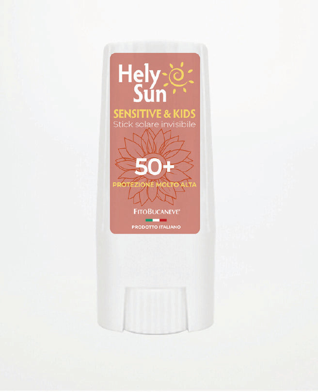 HelySun Sensitive & Kids SPF 50+  Невидим слънцезащитен стик за чувствителна кожа и деца, 9ml
