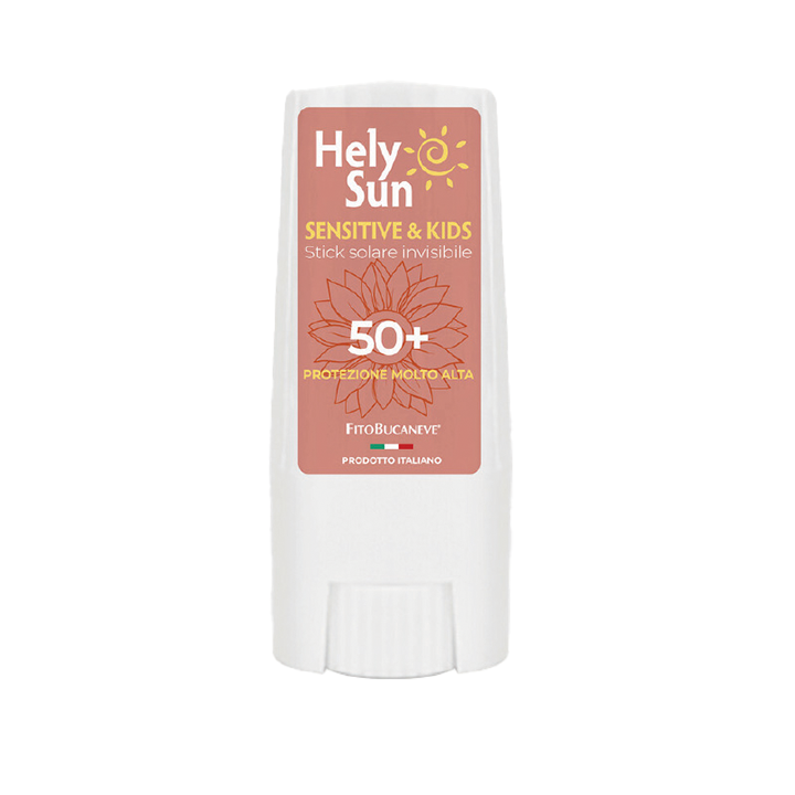 HelySun Sensitive & Kids SPF 50+  Невидим слънцезащитен стик за чувствителна кожа и деца, 9ml