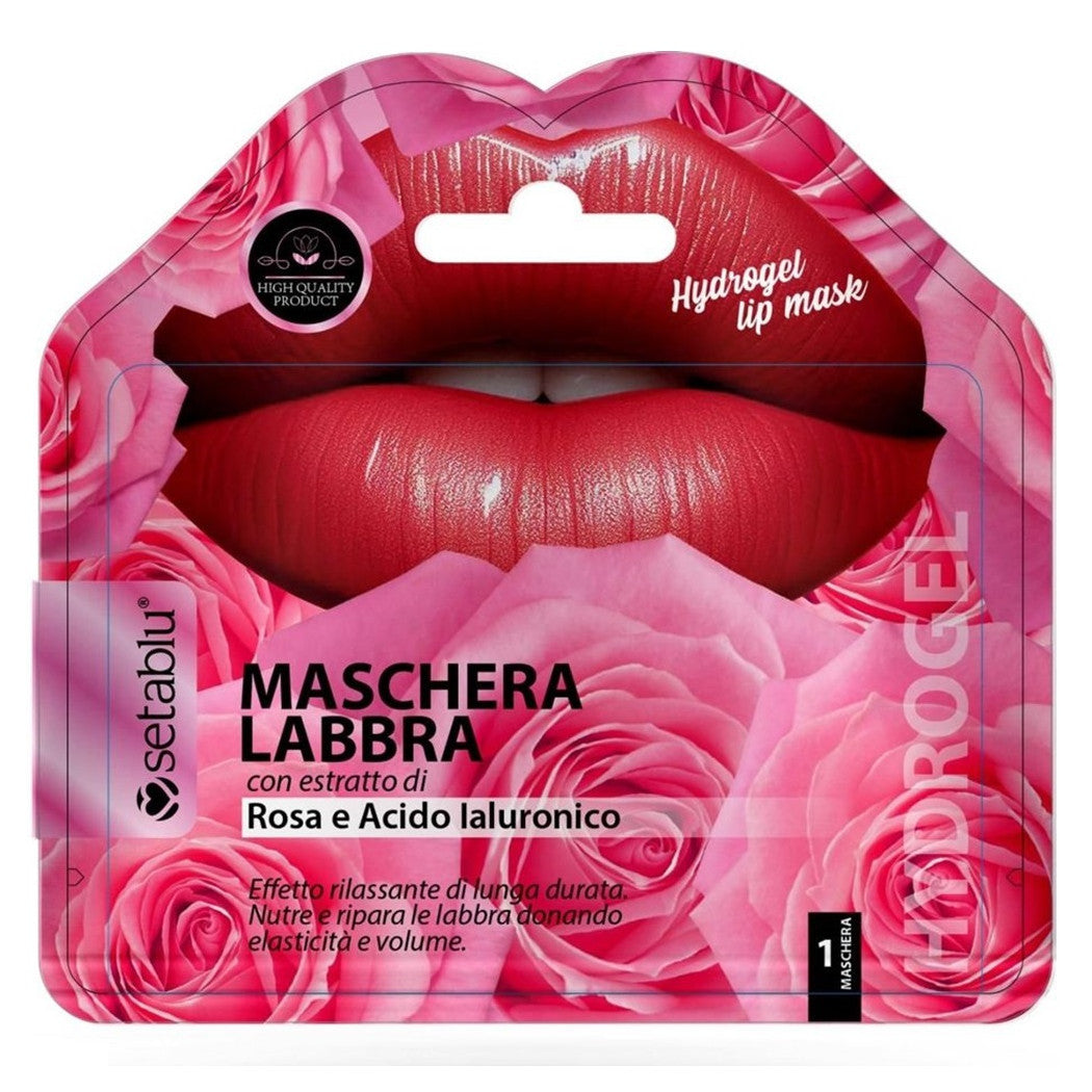 Setablu Хидрогел маска за устни с Роза и Хиалуронова киселина - Хидратираща