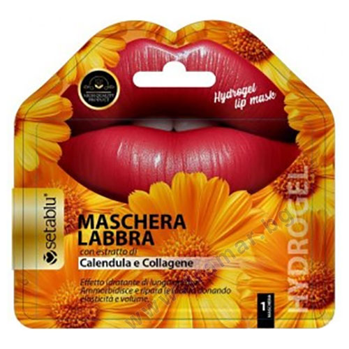 Setablu Хидрогел маска за устни с Невен и Колаген - Регенерираща